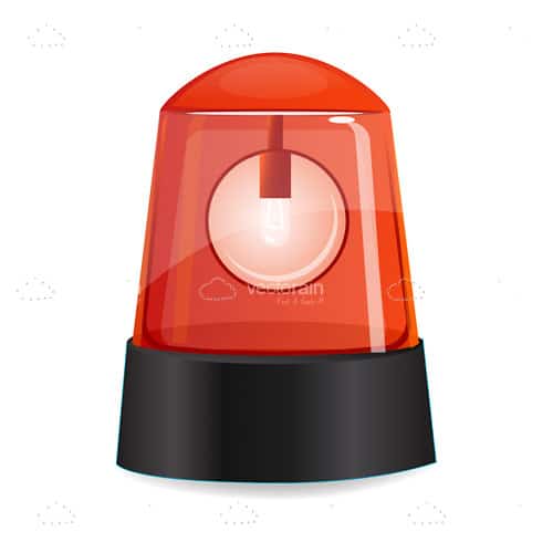 Flashing Red Alarm Light